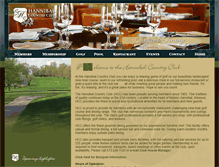 Tablet Screenshot of hannibalcountryclub.com